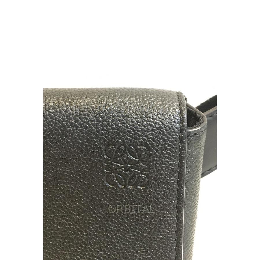 ブランド 二子玉) ロエベ LOEWE ミリタリーバムバッグ ソフトグレイン 