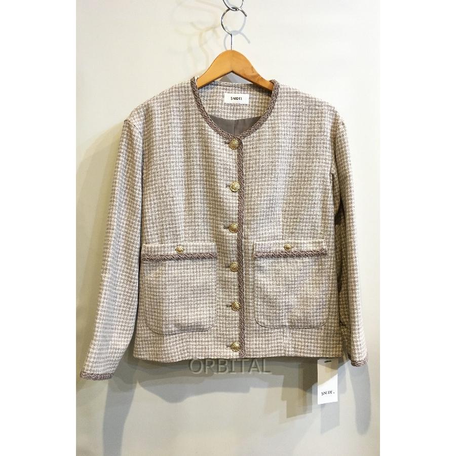 ブランド 二子玉) SNIDEL スナイデル 22SS 未使用 バリエツイード  
