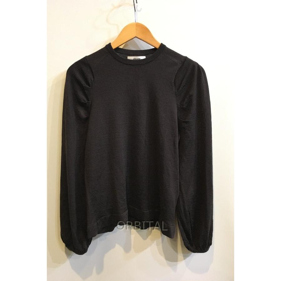 二子玉) ebure エブール ボリュームスリーブウールニット セーター 