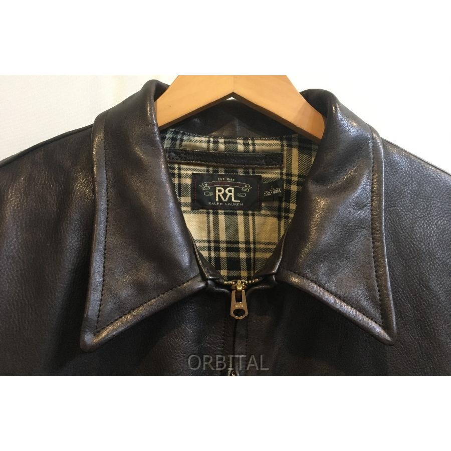 ブランド 二子玉)RRL ダブルアールエル 極美品 A-1レザージャケット 