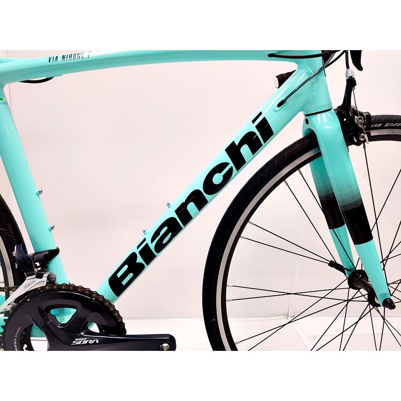 ▼▼ビアンキ BIANCHI VIA NIRONE 7 SORA 2021年モデル アルミ ロードバイク 53サイズ 2×8速 チェレステ｜cycleparadisestore｜02