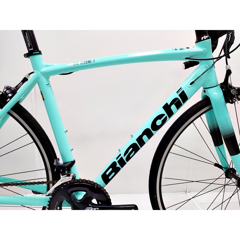 ▼▼ビアンキ BIANCHI VIA NIRONE 7 SORA 2021年モデル アルミ ロードバイク 53サイズ 2×8速 チェレステ｜cycleparadisestore｜05