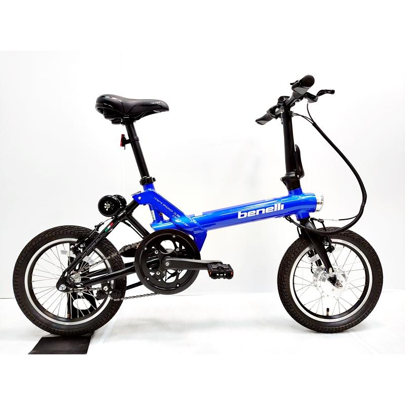 benelli mini Fold 16 popular ブルー 電動自転車 ▽▽美品 ベネリ BENELLI MINI FOLD 16 POPULAR 2022年 アルミ