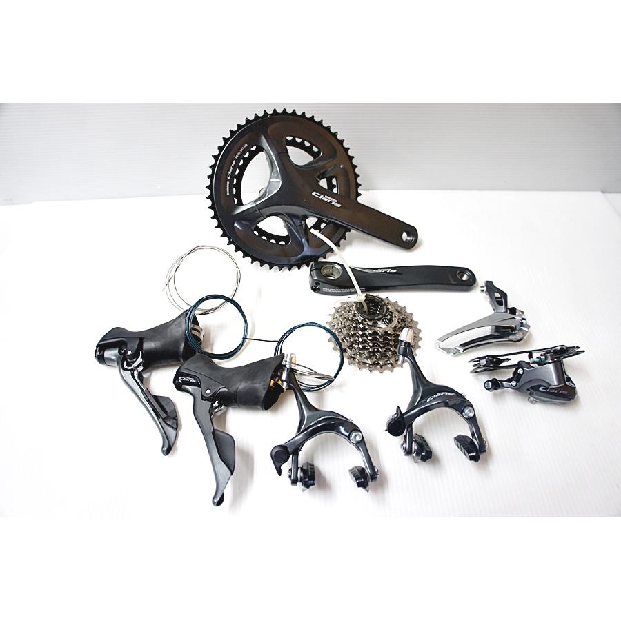 【週末価格】SHIMANO Claris R2000コンポーネントセット ▽▽シマノ SHIMANO CLARIS R2000系コンポ5点+スプロケット