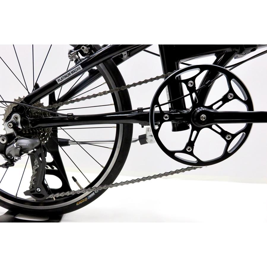 下松)ルノー RENAULT プラチナマッハ 8 PLATINUM MACH 8 2022年モデル アルミ 折りたたみ自転車 バイク 20インチ 9速  ブラック