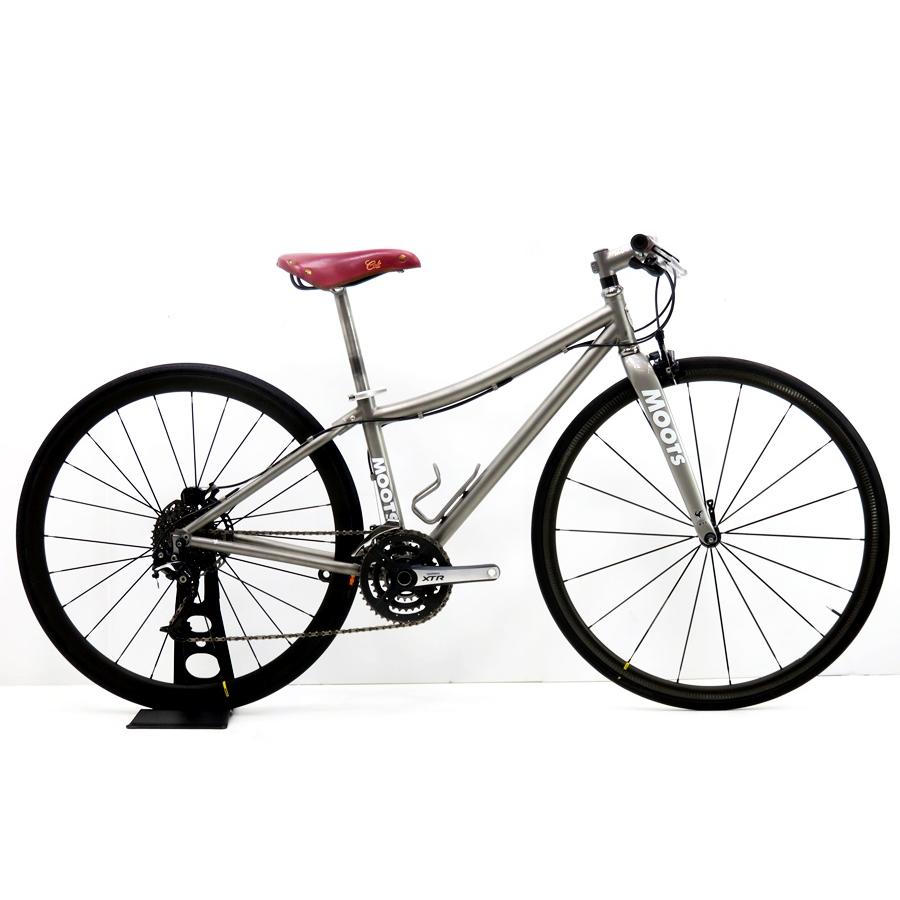ムーツ MOOTS 年式不明 チタン クロスバイク C-T355mm 3×9速 グレー