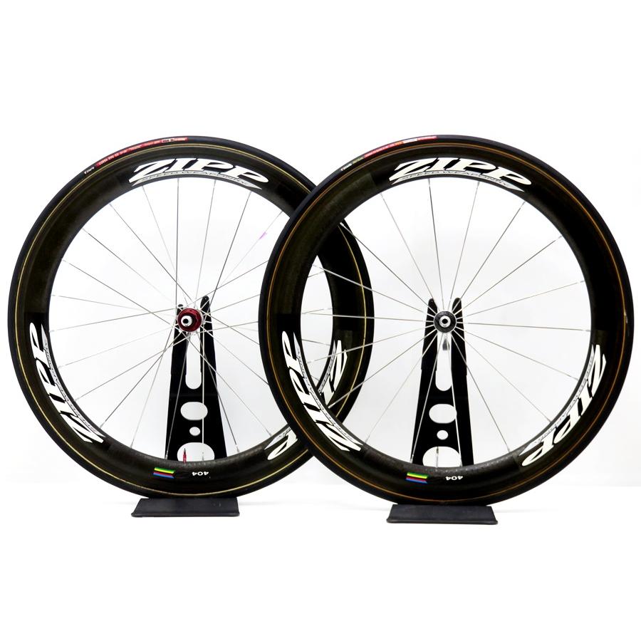 [難あり] ジップ ZIPP SPEED WEAPONRY 404 ホイールセット カーボン
