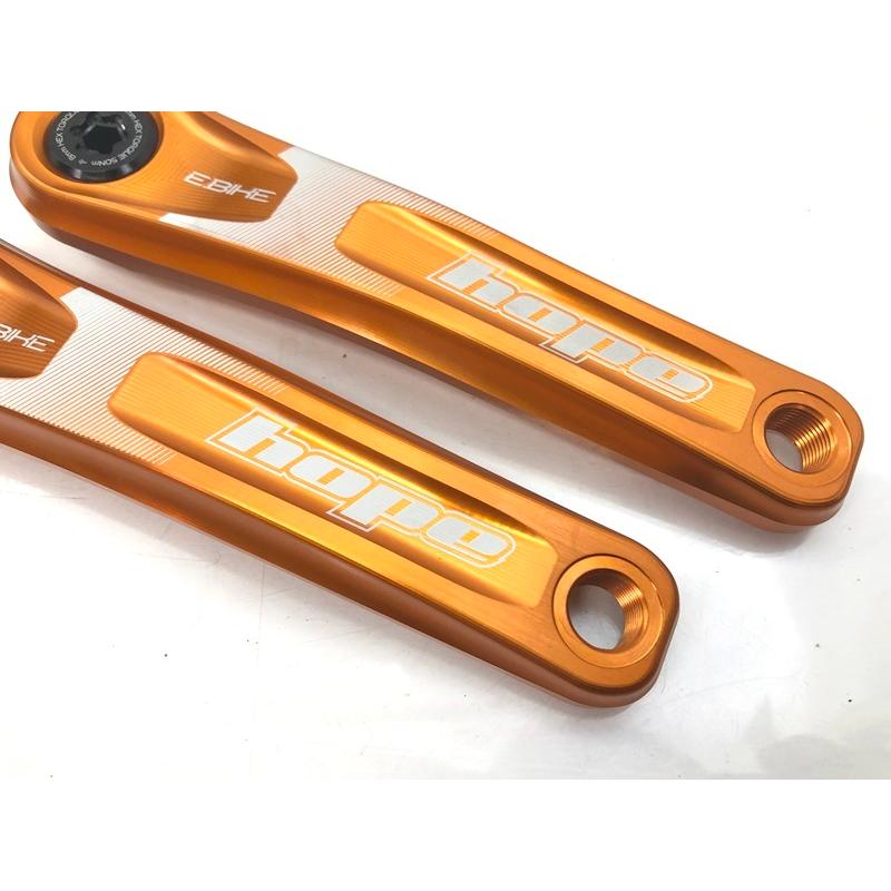 ホープ HOPE E-BIKE CRANK SET クランク オレンジ 165mm : サイクル