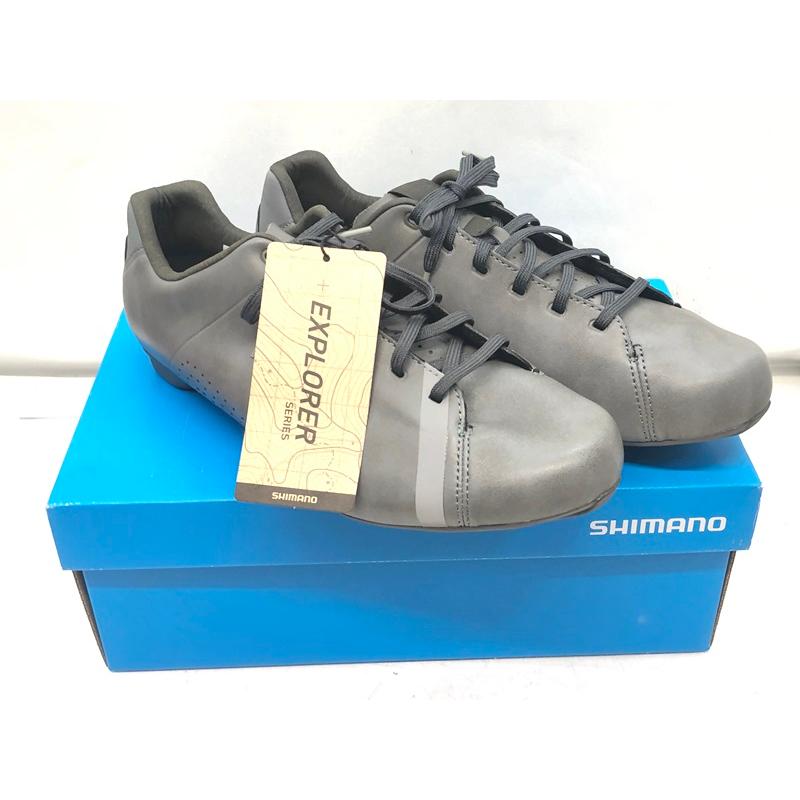 シマノ SHIMANO RT4 SH-RT400-S G ビンディングシューズ 2つ穴 グレー EUR43 US8.9 27.2cm 〇 ...