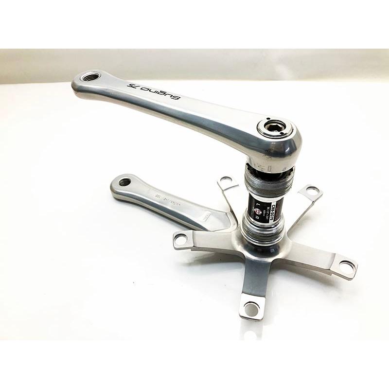 スギノ SUGINO 75 スギノ75 クランク シルバー NJS 165mm - ISO スギノ SUGINO 75 スギノ75 クランク シルバー NJS 165mm - ISO