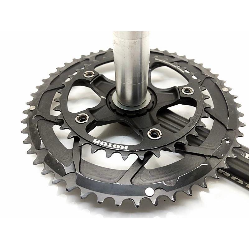 ローター3Dクランク チェーンリングセット ROTAR ローター ROTOR 3DF noQ チェーンリング 52-36T/シャフト