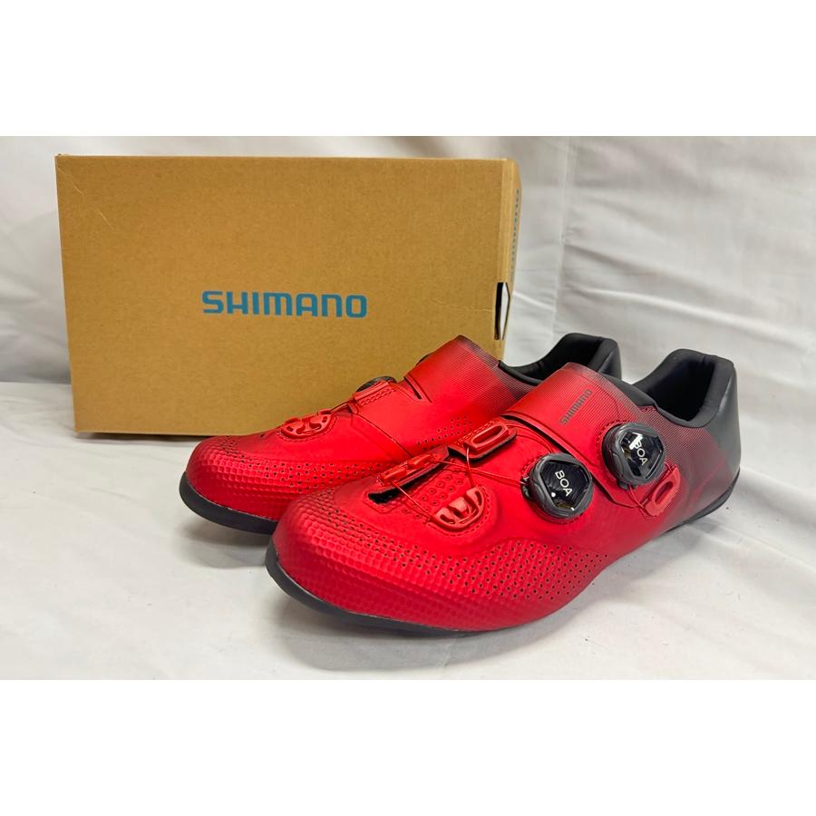 未使用 SHIMANO シマノ SH-RC702 WIDE LARGE CRIMSON 26.5cm 