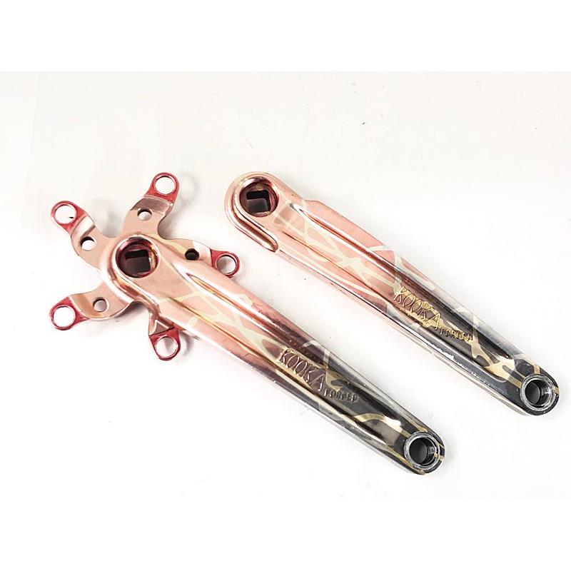 ヴィンテージ風作業机 手動クランク式 KLUB14 クーカ KOOKA MTB CRANK 175mm/BCD94 クランクアーム左右セット 90's