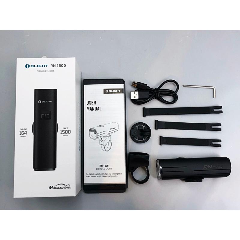 超美品 オーライト OLIGHT RN1500 フロントライト ブラック 点灯確認済 