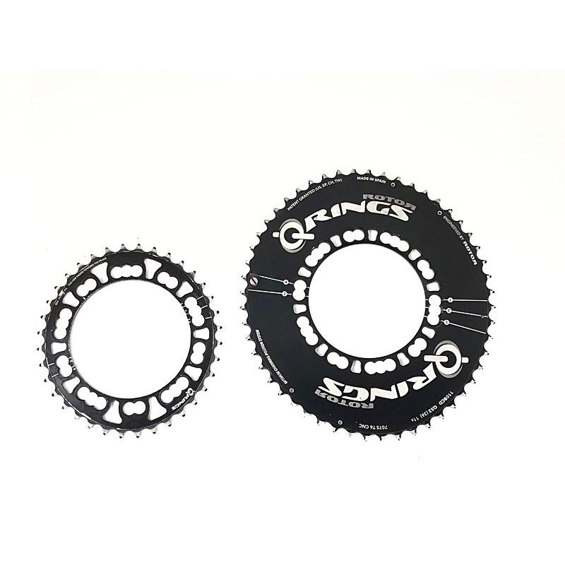 専用出品　rotor カーボンチェーンリング　アウター　インナー　セット ROTAR（ローター） ROTOR Q-RING アウターインナーセット 52-36T