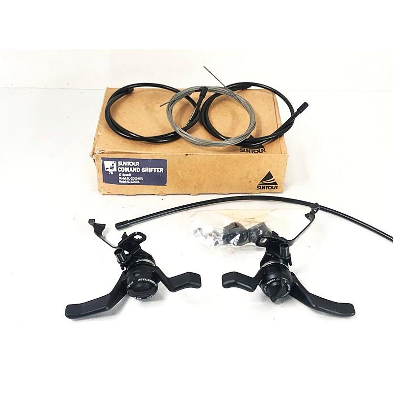 未使用品 サンツアー SUNTOUR コマンドシフター 7速 ACCUSHIFT PLUS