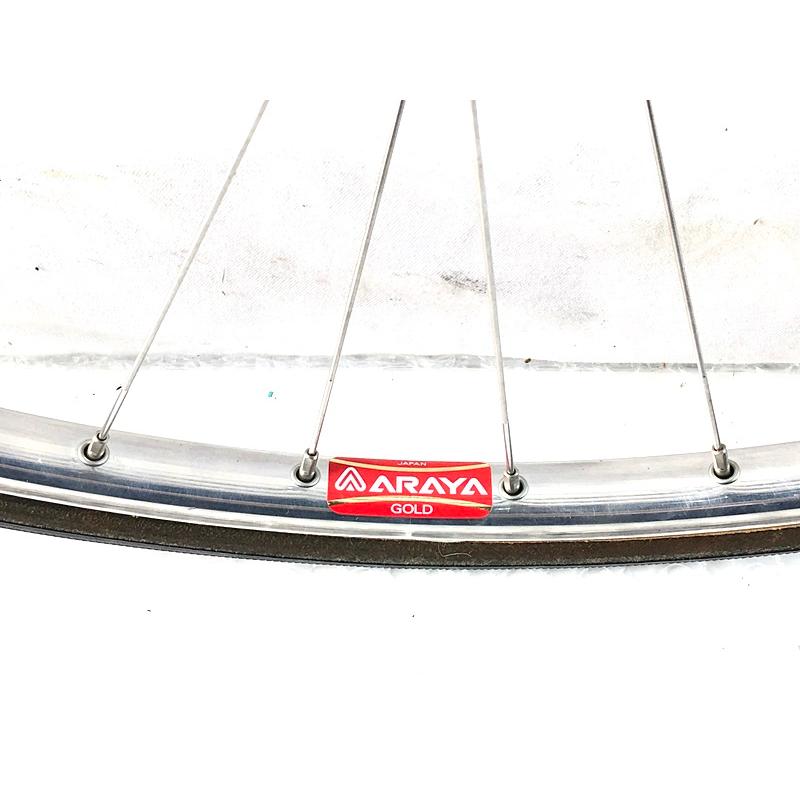 シマノ アラヤ SHIMANO ARAYA DURA-ACE HB-7710ハブ GOLDリム ホイール