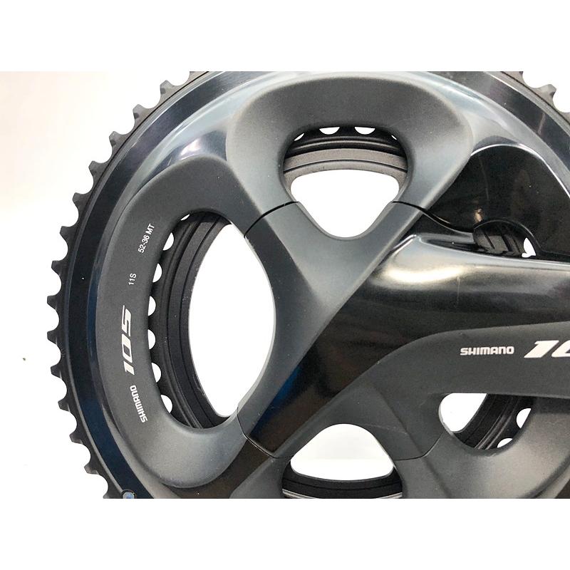 SHIMANO 105 FC-R7000 170mm クランク　黒 Shimano 105 FC-R7000 Crankset - 170mm 11-Speed W/O Rings 110