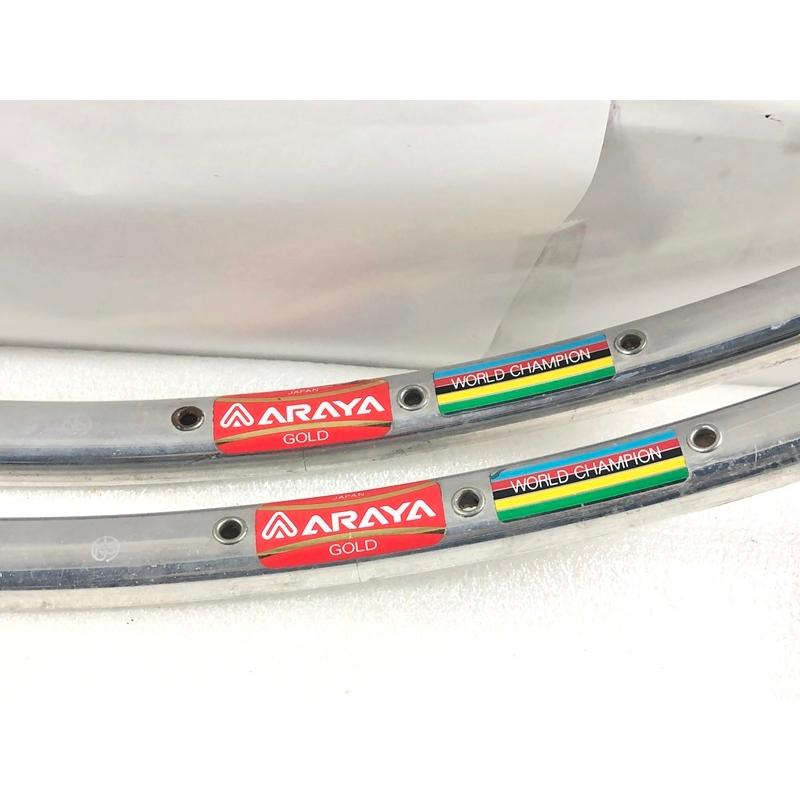 ARAYA GOLD チューブラーリム DURA-ACE 前後セット ARAYA GOLD チューブラーリム DURA-ACE 前後セット