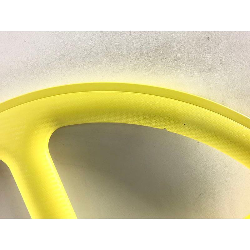 未使用品 アンコール ENCORE 5本バトンホイール イエロー リアのみ