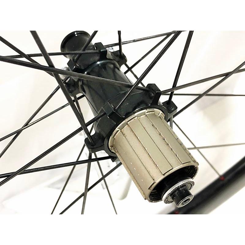 新品未使用　カーボンリムブレーキ用ホイールセット50mm／シマノ11・12速対応 ▽▽スーパーチーム SUPERTEAM カーボン ホイールセット
