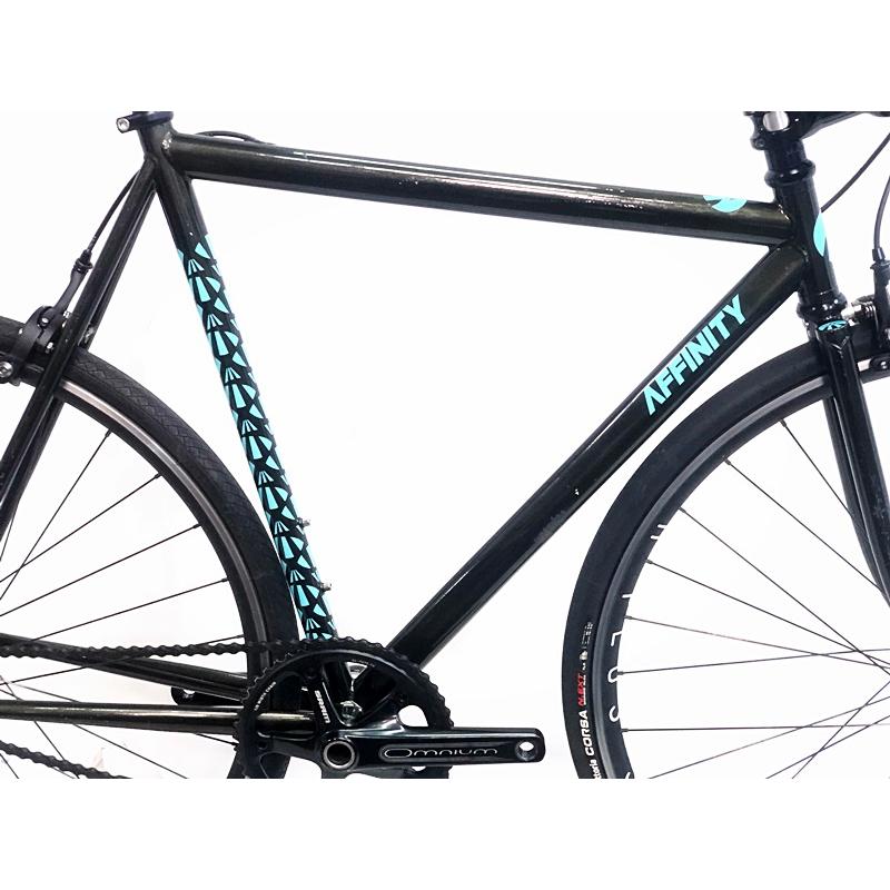 訳アリ アフィニティ AFFINITY ロープロ Lo pro 2020年 シングルスピード/ピストバイク Sサイズ ダークグリーンメタリック｜cycleparadisestore｜02