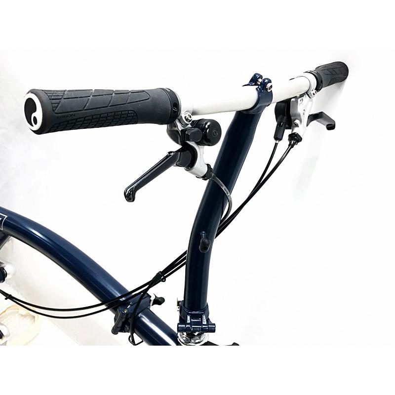 ブロンプトン BROMPTON S2L 2021年8月購入車体 フォールディングバイク 折り畳み自転車 16インチ ネイビー｜cycleparadisestore｜02