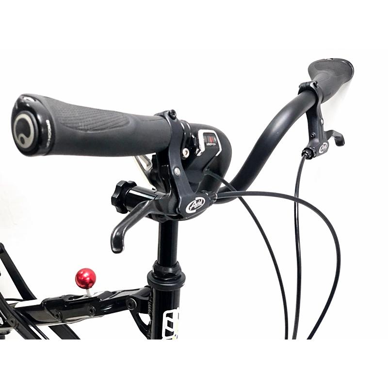 ジャンク OX BIKES ペコ ポッチ PECO POCCI 2020年10月購入車体 フォールディングバイク 折り畳み自転車 14インチ ブラック/イエロー｜cycleparadisestore｜02