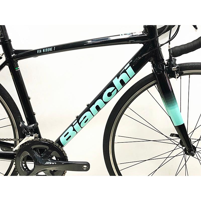 ビアンキ BIANCHI ビア ニローネ 7 VIA VIRONE 7 SORA R3000 2021年 ロードバイク 50サイズ ブラック｜cycleparadisestore｜02