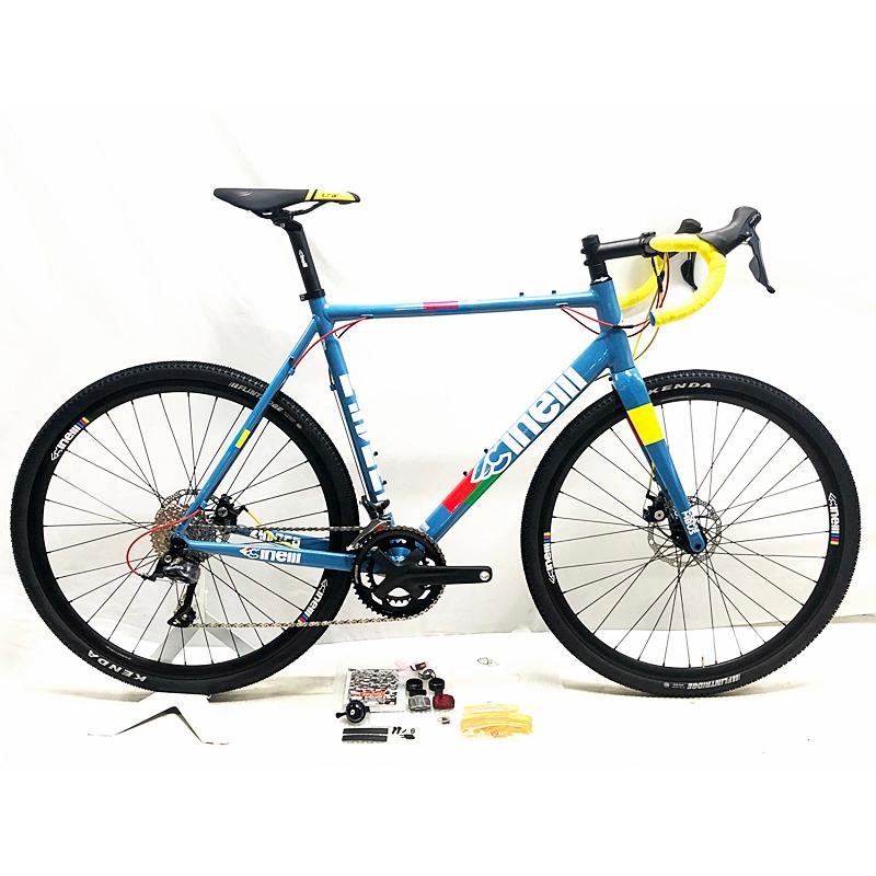 Cinelli シクロクロスバイク 青 Kendaタイヤ　ジデコララ　560mm cinelli 未走行品 チネリ CINELLI ジデコ ララ ZYDECO LALA SORA 機械