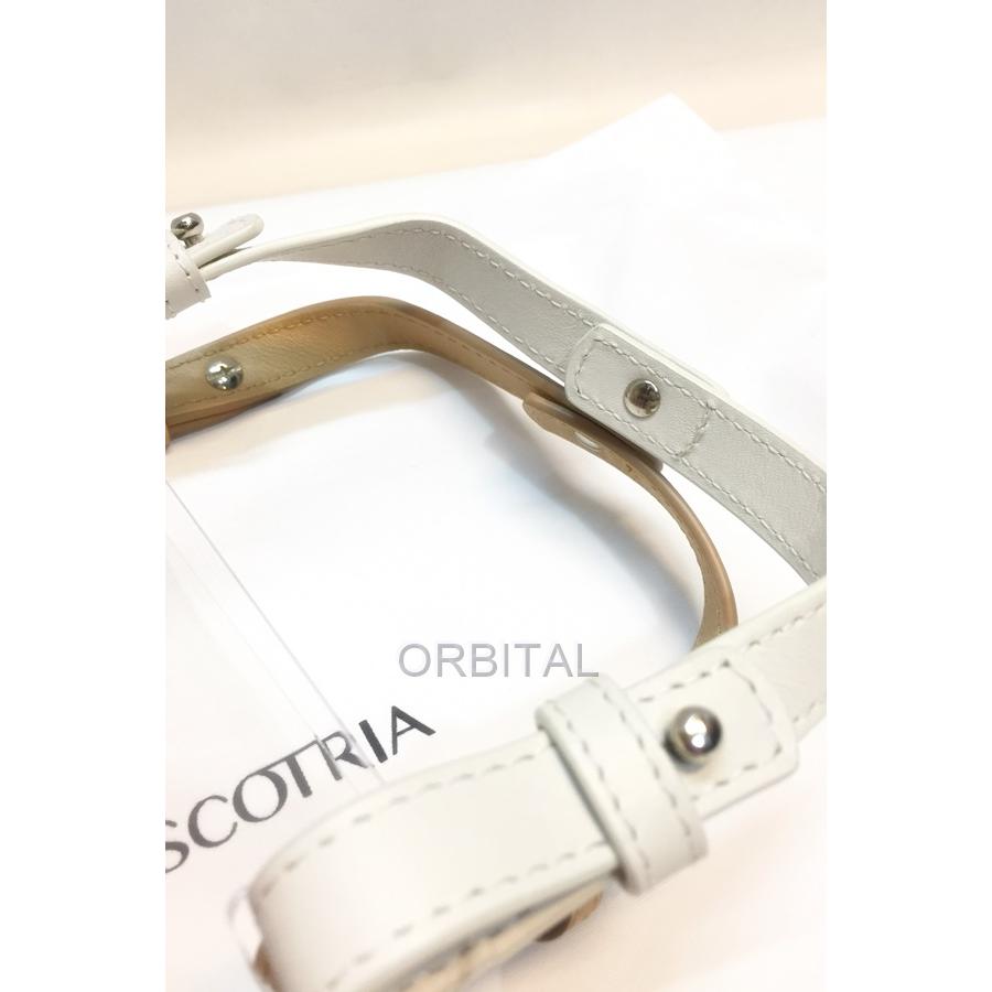 代官山)Scotria スコトリア WINDOW BAG クリア×レザー ミニバッグ