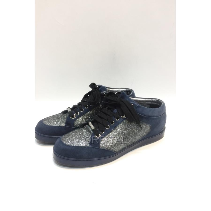 ジミーチュウ　ネイビースエード　サイズ表記「36 1/2」23センチ ジミーチュウ 36サイズ スウェード 紺