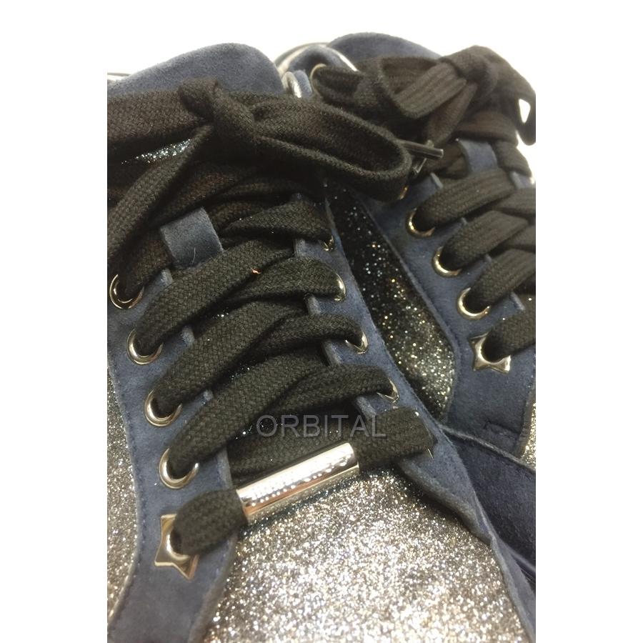 代官山)JIMMY CHOO ジミーチュウ グリッター スエード スニーカー
