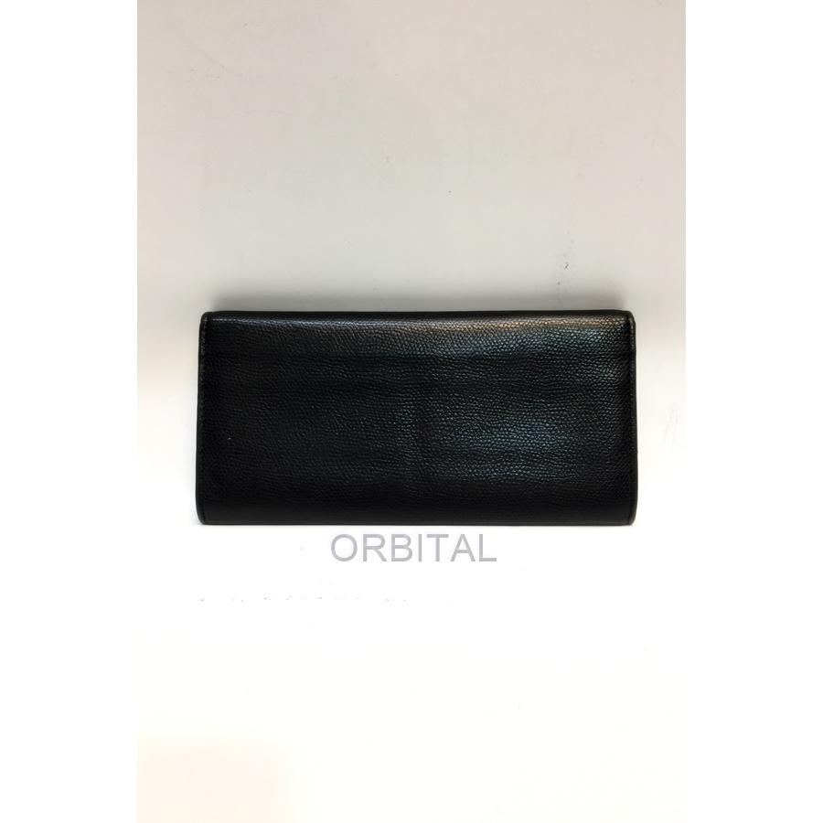 Valextraブラックレザー 長財布 UNITED ARROWS 代官山)Valextra ヴァレクストラ レザー フラップ