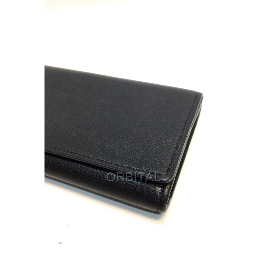 Valextraブラックレザー 長財布 UNITED ARROWS 代官山)Valextra ヴァレクストラ レザー フラップ