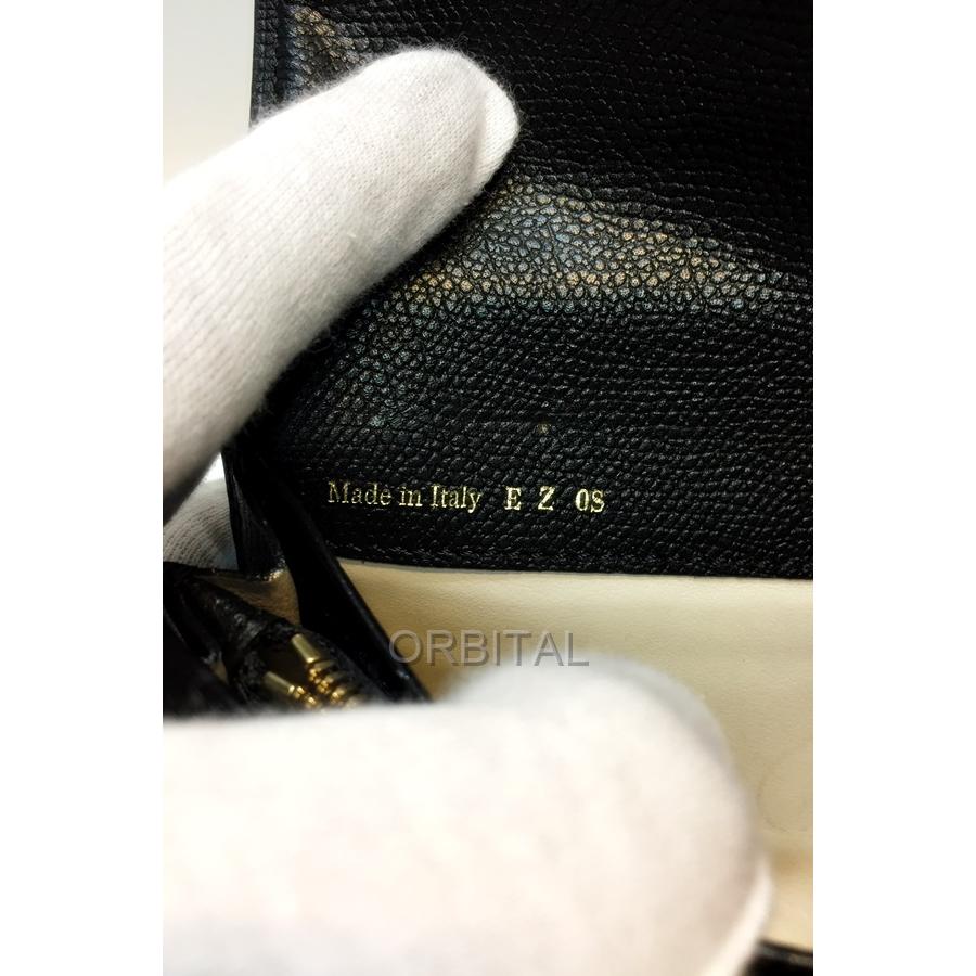 Valextraブラックレザー 長財布 UNITED ARROWS 代官山)Valextra ヴァレクストラ レザー フラップ