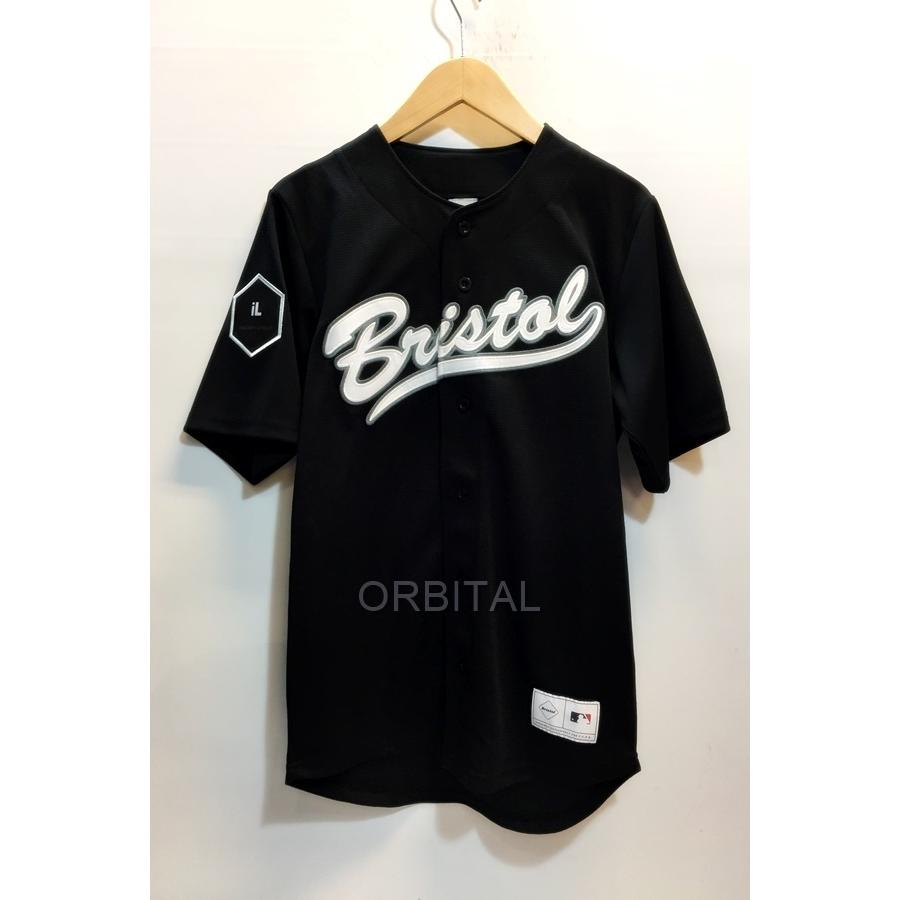 代官山)F.C.Real Bristol × MLB FCRB 21AW ロゴ ベースボールシャツ 22