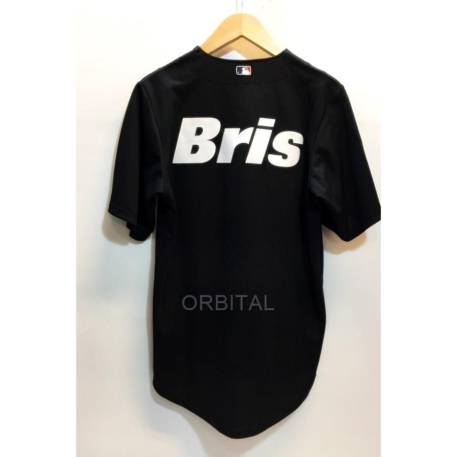 F.C.Real.Bristol MLB キックベースボール 半袖シャツ 代官山)F.C.Real Bristol × MLB FCRB 21AW ロゴ ベースボールシャツ 22