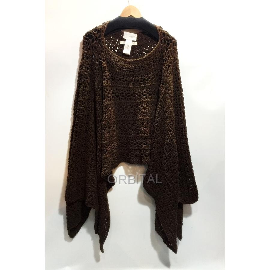 MAYDI マイディ ハンドメイド KNITTED CAPE ニットポンチョ