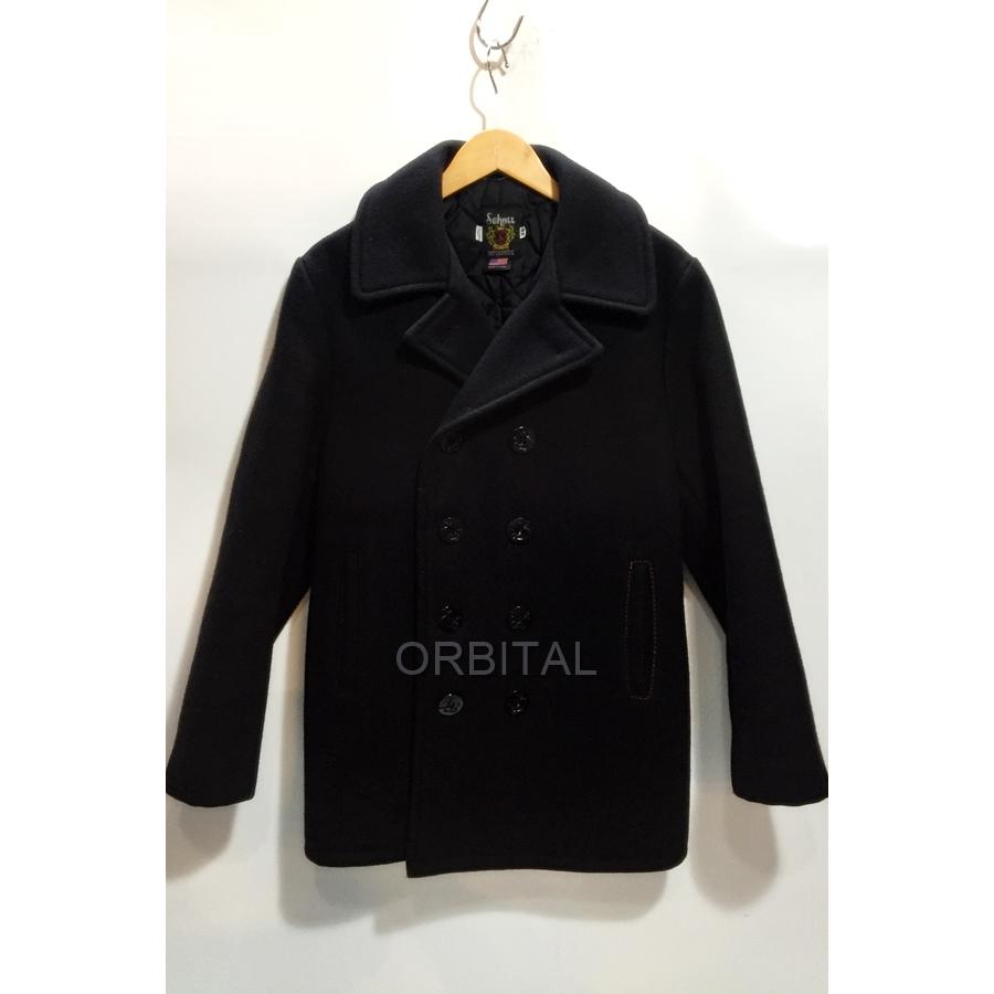 Schott N.Y.C 代官山)SCHOTT ショット メルトン Pコート USA製 サイズ