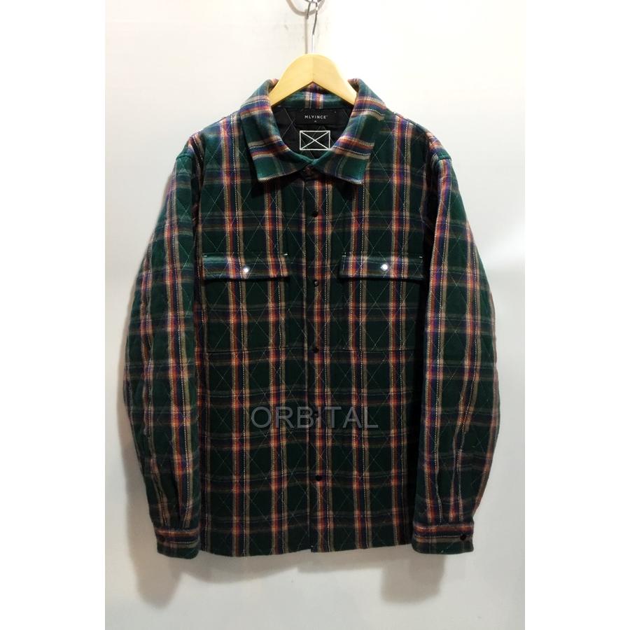 代官山)MLVINCE メルヴィンス 22AW QUILTED CHECK SHIRTS JACKET