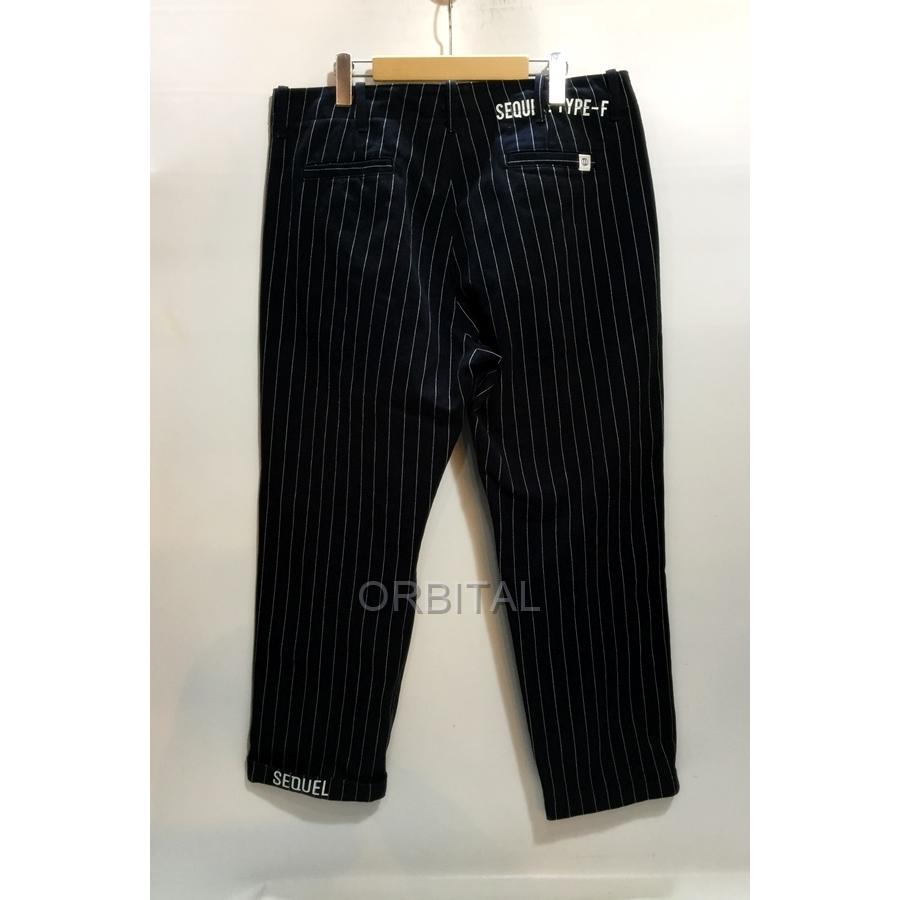 代官山)SEQUEL シークエル STRIPE CHINO PANTS ストライプパンツ 