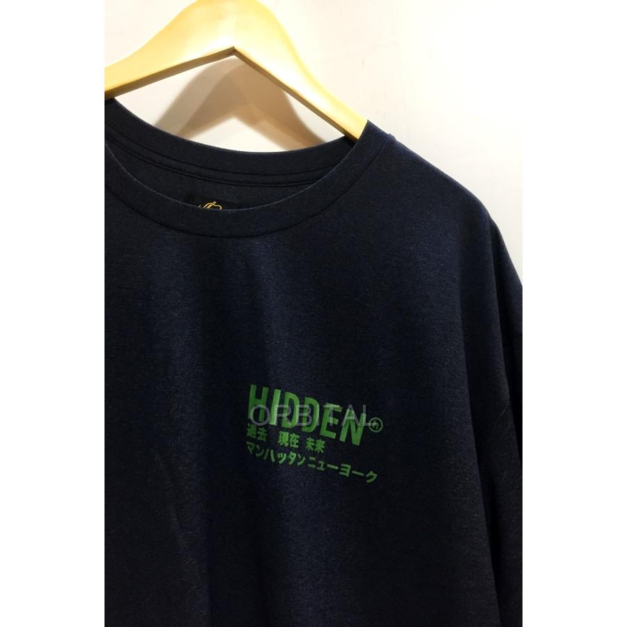 代官山)NEEDLES × HIDDEN ニードルズ×ヒドゥン ロゴ Tシャツ ネイビー