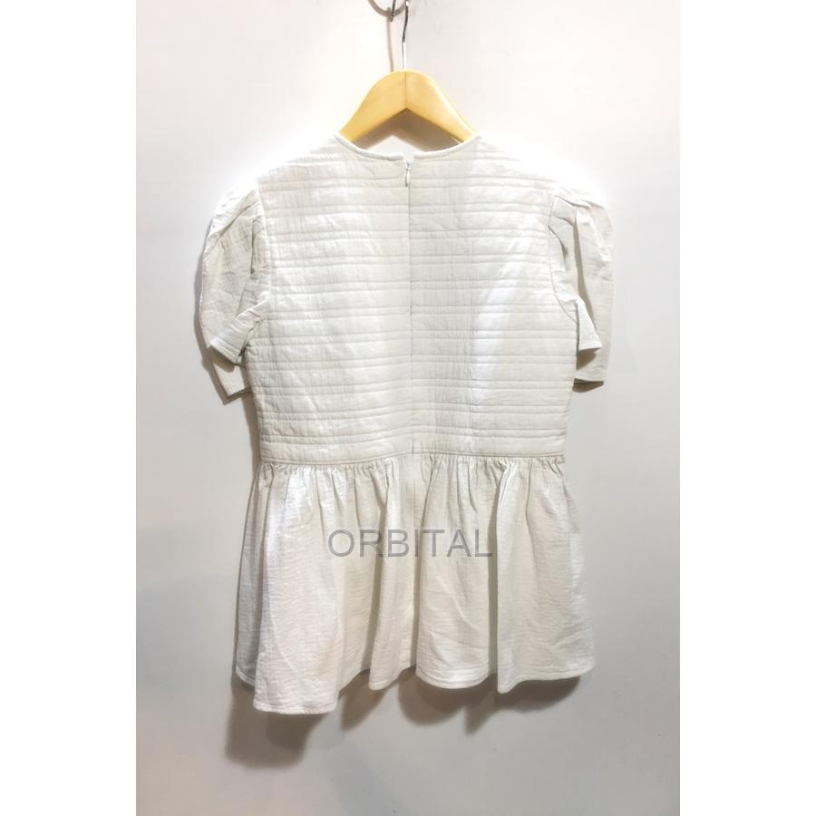 ボーダーズアットバルコニー　ブラック　ペプラム　ブラウス BORDERS at BALCONY/ボーダーズアットバルコニー】BLOUSE NOIR
