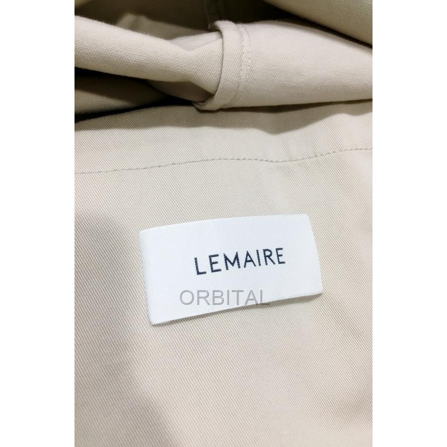 代官山)LEMAIRE ルメール CAR COAT コットン ステンカラー オーバーコート ライトベージュ サイズ48 ロング｜cycleparadisestore｜06