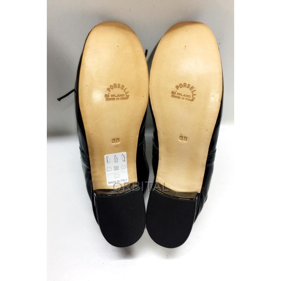 代官山)PORSELLI ポルセリ DECOLLETE デコルテ ヒール バレエシューズ