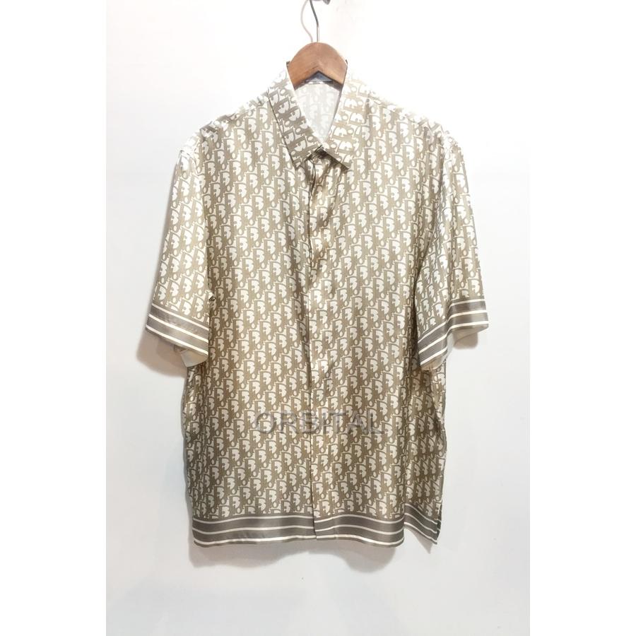 DIOR HOMME オブリーク柄 シルクシャツ 39 DIOR HOMME オブリーク柄 シルクシャツ 39