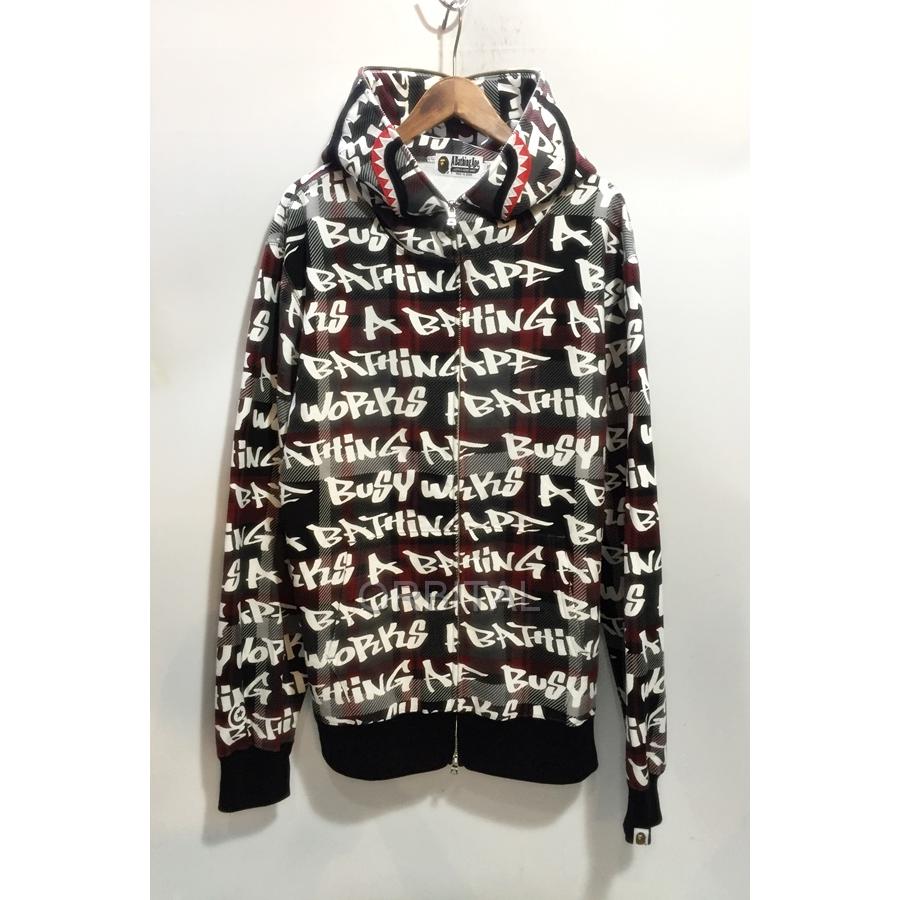 A BATHING APE 代官山)A アベイシングエイプ GRAFFITI CHECK SHARK 