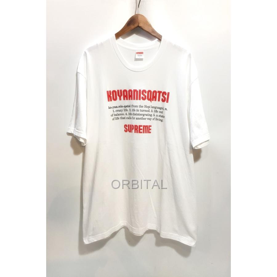 Koyakoya supreme 新品半袖Ｔシャツ　ホワイト Supreme（シュプリーム） 代官山)Supreme 20AW Koyaanisqatsi Tee