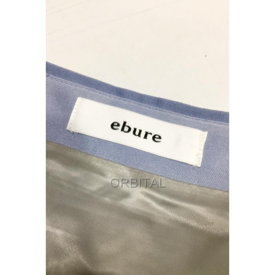 ebure 代官山)ebure エブール シルク楊柳 ロングスカート 絹100 